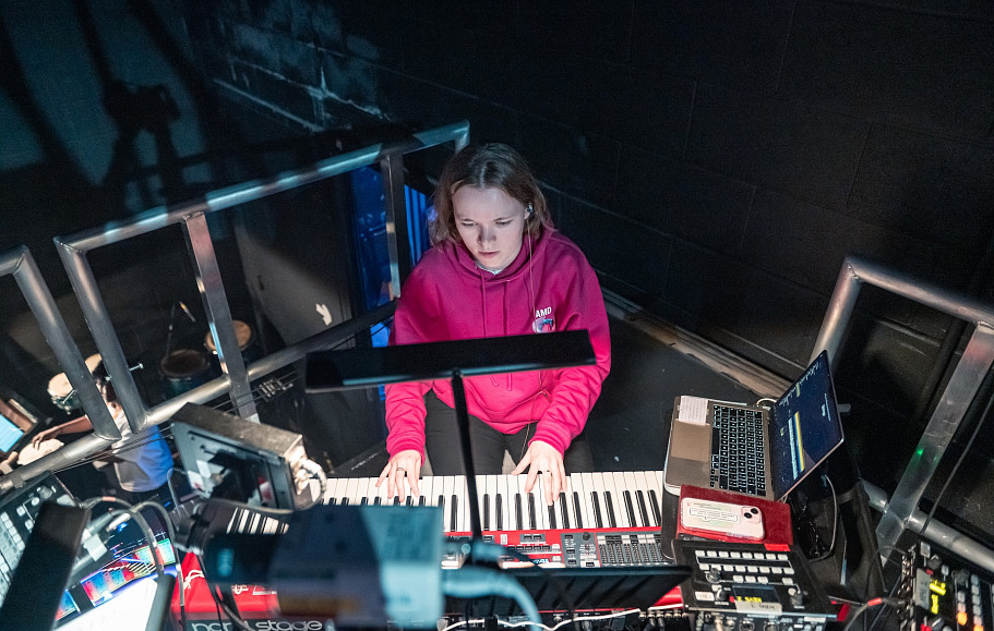 NYMT pit band keys musician