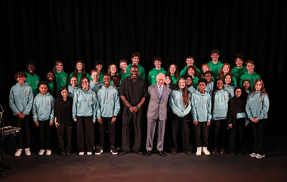 A group of NYMT actors rehearsing