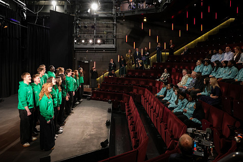 NYMT performing to the special guests